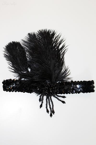 20er-Jahre Pailletten-Stirnband „Gatsby Glamour“
